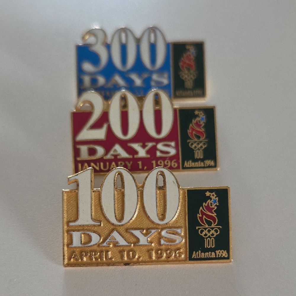 Countdown Pins To 1996 Olympics